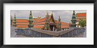 Framed Grand Palace (Phra Borom Maha Ratcha Wang) is a complex of buildings at the heart of Bangkok, Thailand