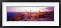 Framed Rock formations with a river, Desert View Watchtower, Desert Point, Grand Canyon National Park, Arizona