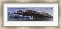 Framed Lago Grey and Grey Glacier with Paine Massif, Torres Del Paine National Park, Magallanes Region, Patagonia, Chile