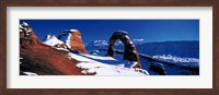Framed USA, Utah, Delicate Arch, winter