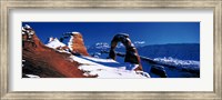 Framed USA, Utah, Delicate Arch, winter