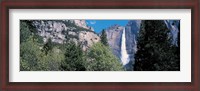 Framed Yosemite Falls Yosemite National Park CA USA