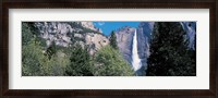 Framed Yosemite Falls Yosemite National Park CA USA