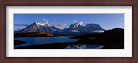 Framed Torres Del Paine, Patagonia, Chile