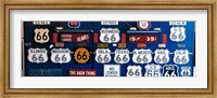 Framed Route 66 Sign Collection