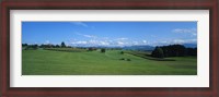 Framed View Along Rural Hillside, Zurich, Switzerland