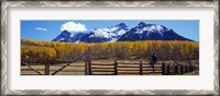 Framed Last Dollar Ranch, Ridgeway, Colorado, USA