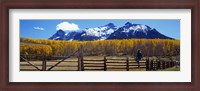 Framed Last Dollar Ranch, Ridgeway, Colorado, USA