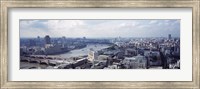 Framed England, London, Aerial view from St. Paul's Cathedral