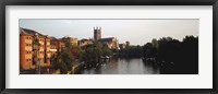 Framed Church Along A River, Worcester Cathedral, Worcester, England, United Kingdom