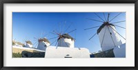 Framed Windmills Santorini Island Greece