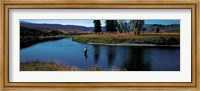 Framed Trout fisherman Slough Creek Yellowstone National Park WY