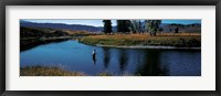 Framed Trout fisherman Slough Creek Yellowstone National Park WY