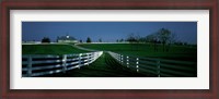 Framed USA, Kentucky, Lexington, horse farm