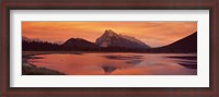 Framed Mt Rundle & Vermillion Lakes Banff National Park Alberta Canada