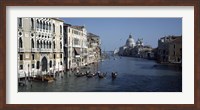 Framed Gondolas in a canal, Grand Canal, Venice, Veneto, Italy