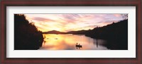 Framed Sunset Saranac Lake Franklin Co Adirondack Mtns NY USA