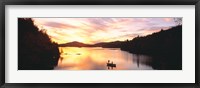 Framed Sunset Saranac Lake Franklin Co Adirondack Mtns NY USA