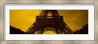 Framed Low angle view of a tower, Eiffel Tower, Champ De Mars, Paris, Ile-De-France, France