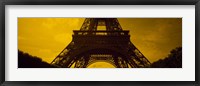 Framed Low angle view of a tower, Eiffel Tower, Champ De Mars, Paris, Ile-De-France, France