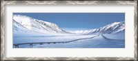 Framed Alaska Pipeline, Brooks Range, Alaska