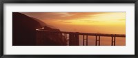 Framed Dusk Hwy 1 w/ Bixby Bridge Big Sur CA USA
