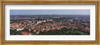 Framed Aerial view of a cityscape, Prague, Czech Republic