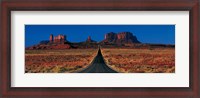 Framed Route 163, Monument Valley Tribal Park, Arizona