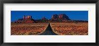 Framed Route 163, Monument Valley Tribal Park, Arizona