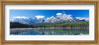 Framed Herbert Lake Banff National Park Canada