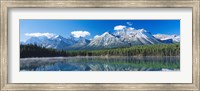 Framed Herbert Lake Banff National Park Canada