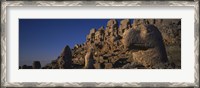 Framed Rocks on a cliff, Mount Nemrut, Nemrud Dagh, Cappadocia, Antolia, Turkey