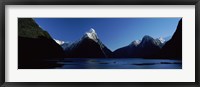 Framed Lake at Milford Sound, South Island, New Zealand
