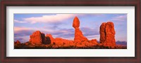 Framed Red rock formations, Arches National Park, Utah
