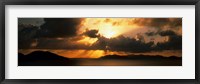 Framed Sunset British Virgin Islands