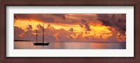 Framed Boat at sunset