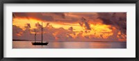 Framed Boat at sunset