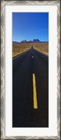 Framed Road through Monument Valley, Utah