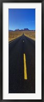 Framed Road through Monument Valley, Utah