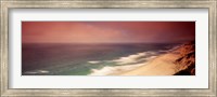 Framed Waves Crashing Into Stormy Coast, San Mateo, California, USA