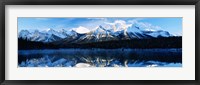 Framed Herbert Lake, Banff National Park, Alberta, Canada