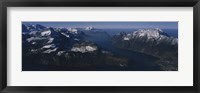 Framed High Angle View Of Mountains, Lake Lucerne, Switzerland