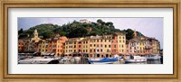 Framed Harbor Houses Portofino Italy