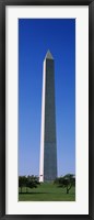 Framed Low angle view of the Washington Monument, Washington DC, USA