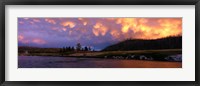 Framed Firehole River Yellowstone National Park WY USA