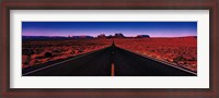 Framed Road Monument Valley Tribal Park UT USA
