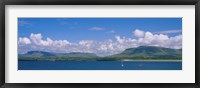 Framed High angle view of a sailboat, Donegal Bay, Republic of Ireland