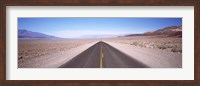 Framed USA, California, Death Valley, Empty highway in the valley