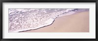 Framed High angle view of surf on the beach, The Baths, Virgin Gorda, British Virgin Islands