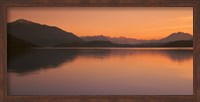 Framed Lake Zug in the Evening Mt Rigi & Mt Pilatus  Switzerland